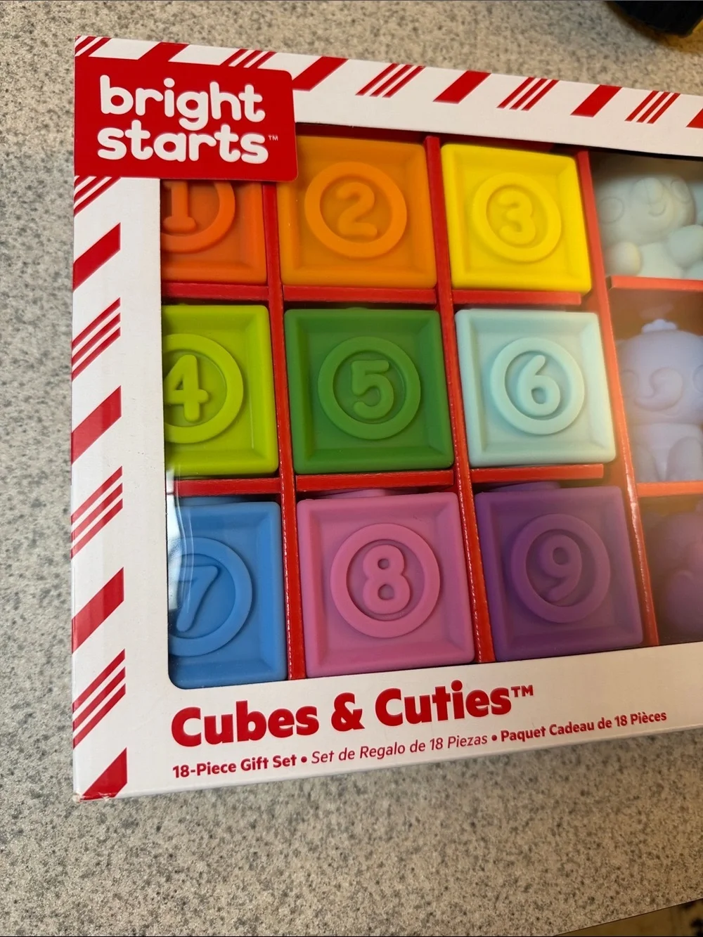 Bright Starts Cubes & Cuties Stacking Playset in Multicolor